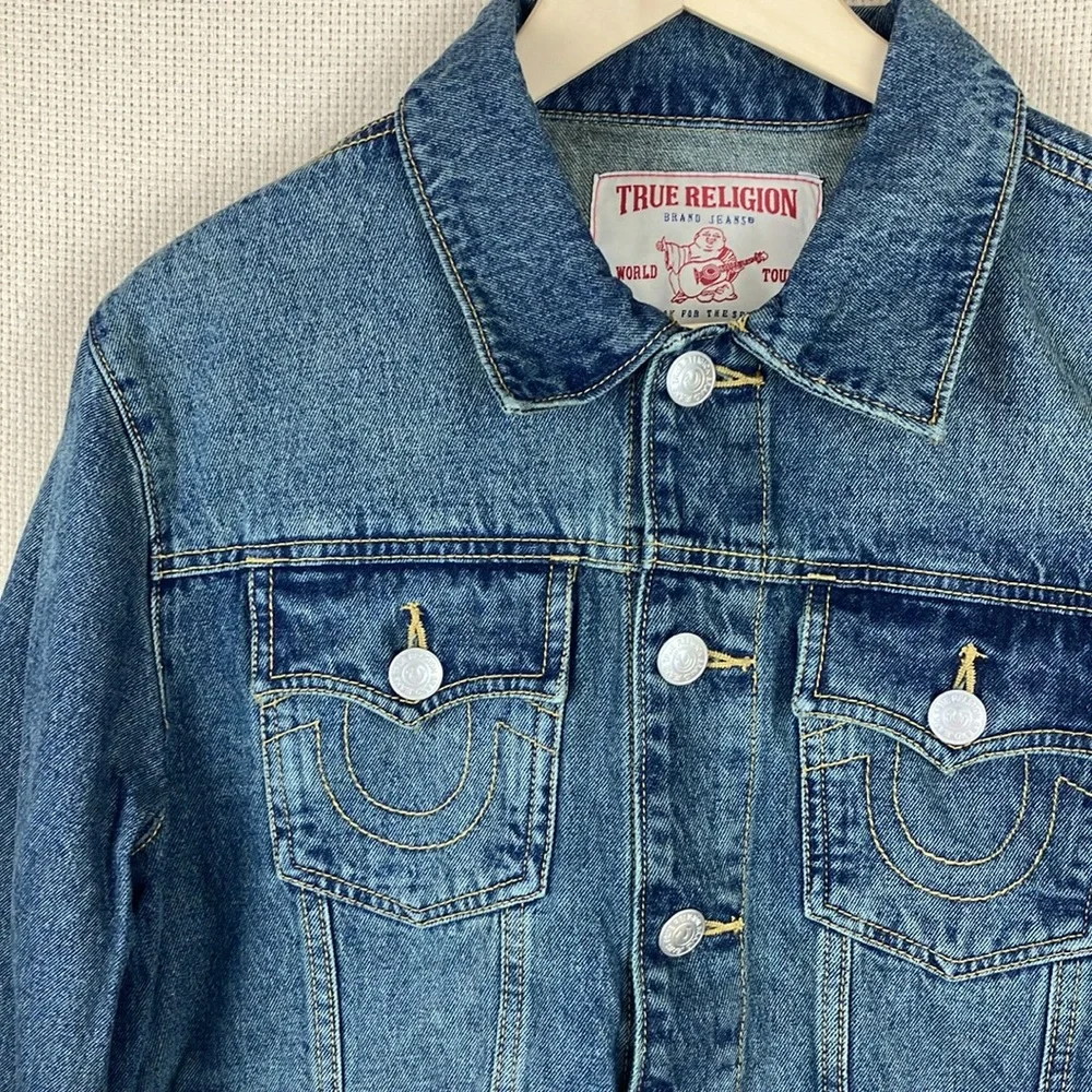 True Religion Jesse Trucker Jacket Denim Men's NWT